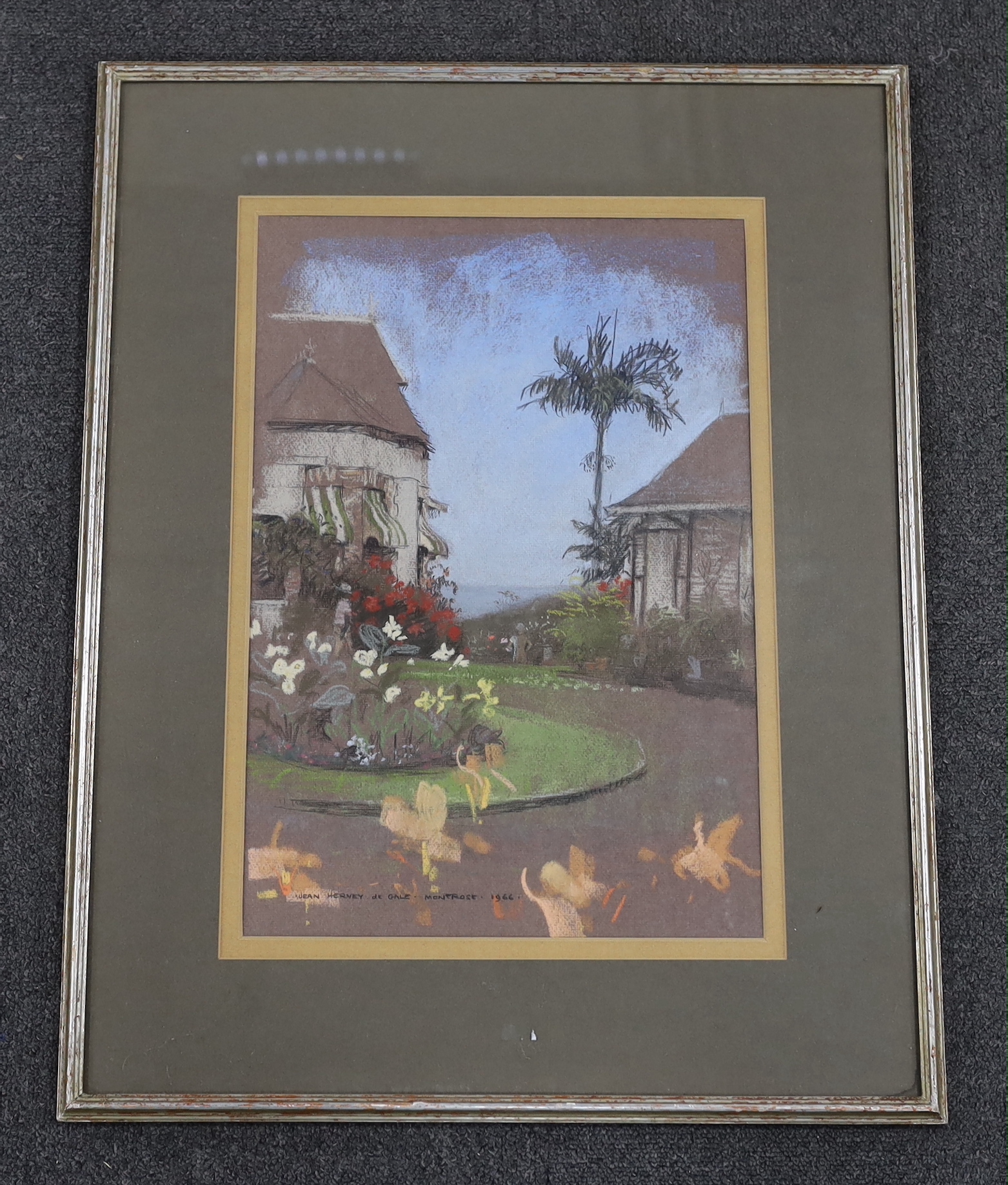 Jean Hervey de Gale (1935-2016) pastel, 'Montrose 1966', signed and dated, 43 x 30cm